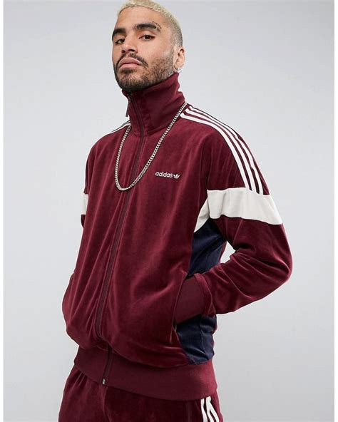 adidas velour jacke rot|Velour Clothes .